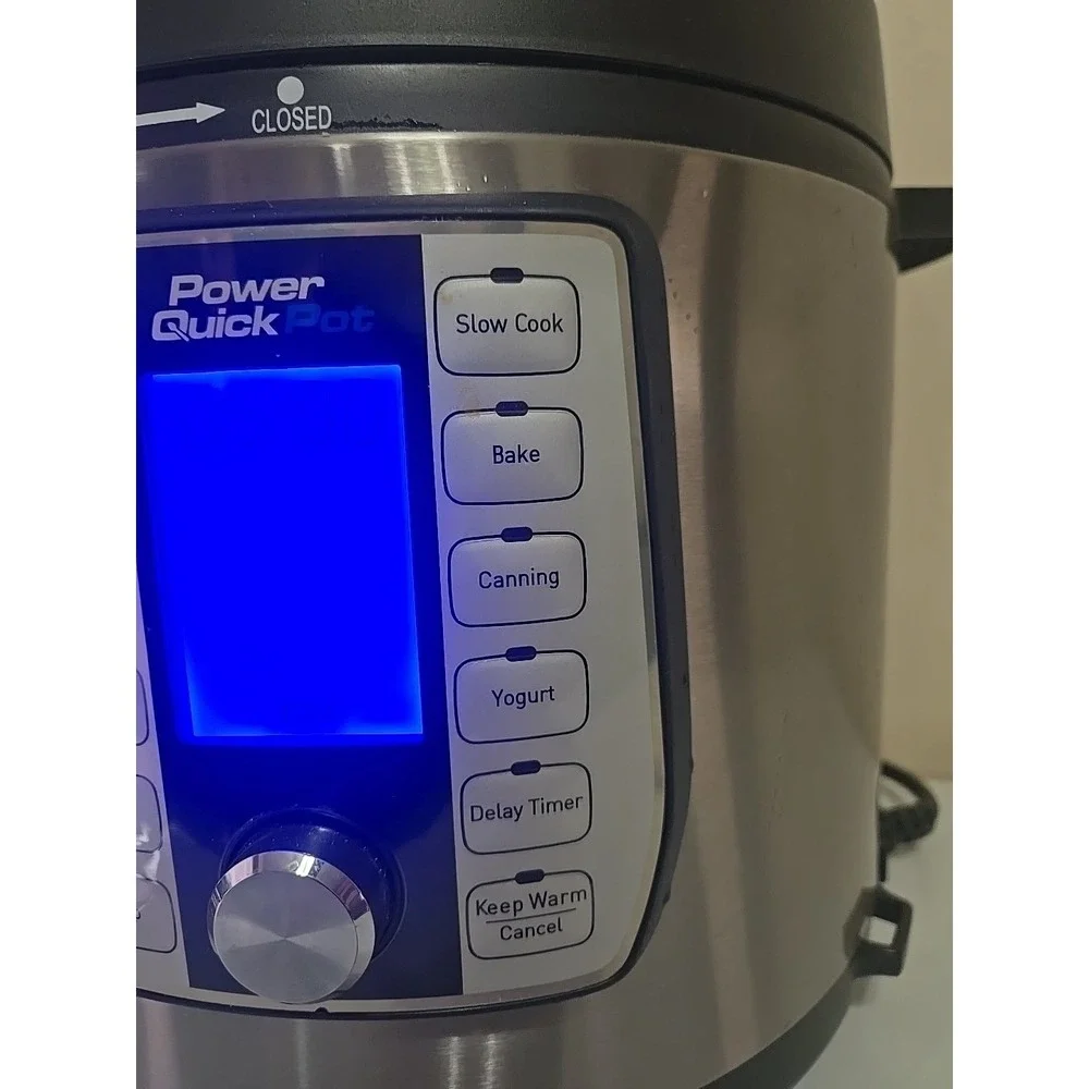 Power Quick Pot 6 Qt Stainless Steel 8-in-1 Multi Cooker One Touch TESTED Works